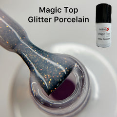 Magic Top No Wipe Sigillante Glitter Porcellana (Gel lucido senza strato di dispersione) 10ml di Trendnails