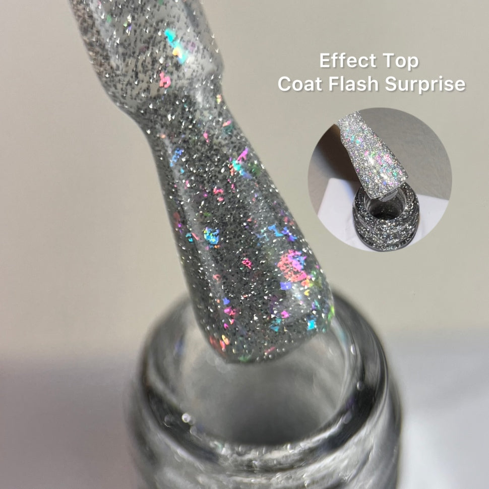 Effect Top Coat Flash Surprise NO WIPE 10ml von Love My Nails (TPO-free)