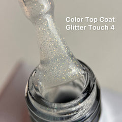 Color Top Coat Glitter Touch 4 NO WIPE 10ml von Love My Nails (TPO-free)