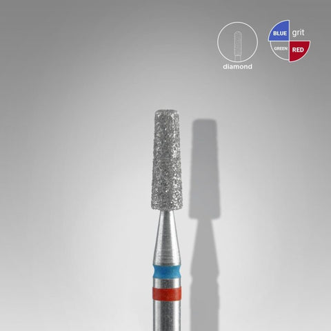 Fraser a cono punta di diamante DUO (rosso-blu) 2,5mm parte di lavoro 8mm di STALEKS