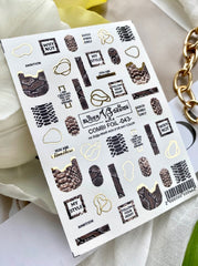 Slider con pellicola (adesivi solubili in acqua) di VS Nails 43 COMBI FOIL