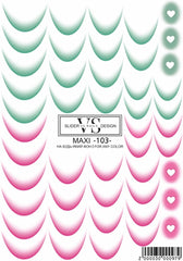 Slider maxi (adesivi rimovibili con acqua) 103 di VS Nails