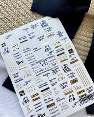 Slider mit Folie (Wasserlösliche Aufkleber) von VS Nails 64 COMBI FOIL