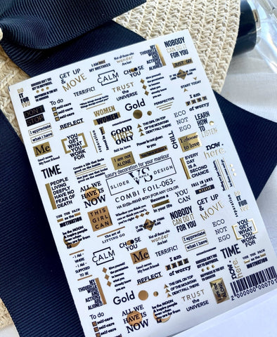 Slider mit Folie (Wasserlösliche Aufkleber) von VS Nails 63 COMBI FOIL