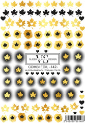 Slider mit Folie (Wasserlösliche Aufkleber) von VS Nails 142 COMBI FOIL