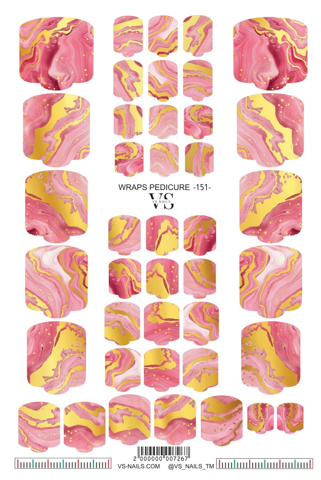Wrap per pedicure Maxi 151 di VS Nails