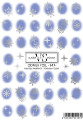 Slider with foil 147 (water-soluble stickers) from VS Nails