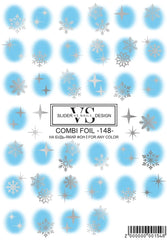 Slider with foil 148 (water-soluble stickers) from VS Nails
