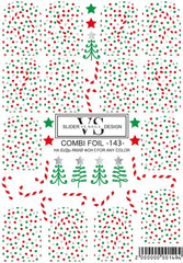 Slider with foil 143 (water-soluble stickers) from VS Nails