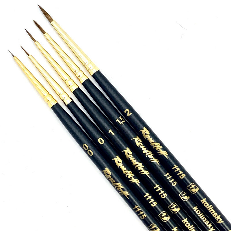 Pinsel für Nageldesign Kolinsky 1115 in Größen 0-2