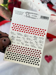 Slider CUT OUT ohne Ausschneiden (Wasserlösliche Aufkleber) CU-050 von VS Nails