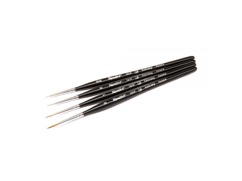 Pinsel für Nageldesign Kolinsky 101F Größe 00/0/1