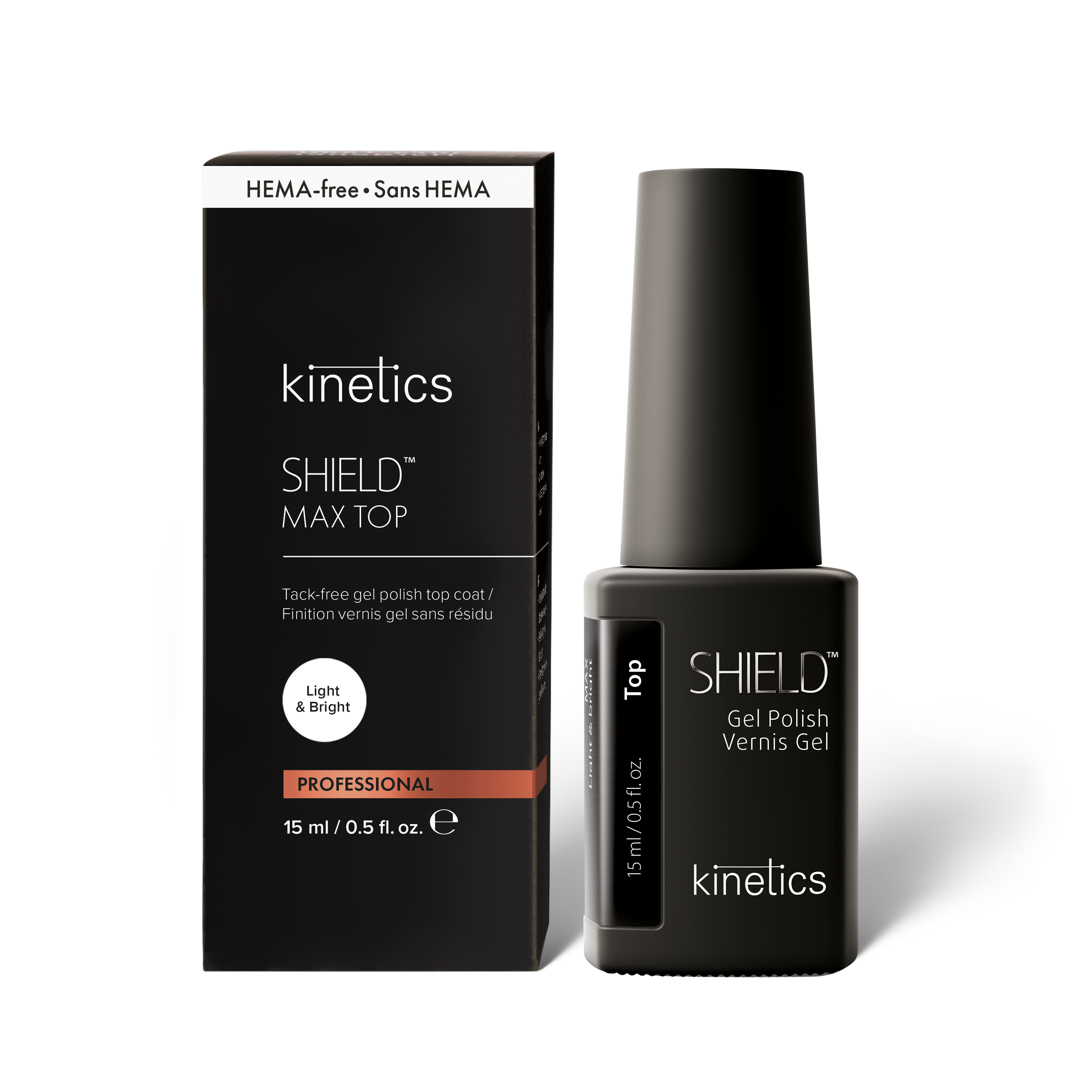 Kinetics SHIELD MAX Top Light&Bright 15ml (HEMA-Freie)