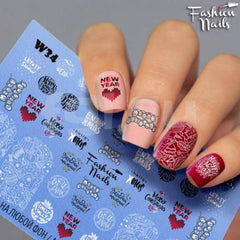 Sticker Design W34 (Adesivi solubili in acqua)