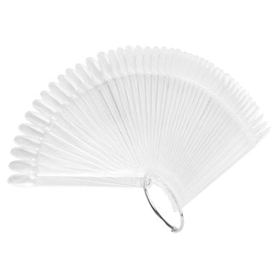 Tips Ring Display (Colorchart) 50 pieces. Almond shape transparent
