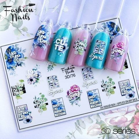 Sticker Design 3D Nr. 76 (Wasserlösliche Aufkleber)