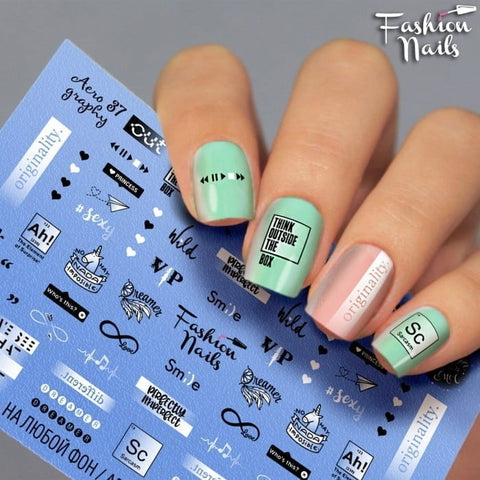 Sticker Design (Wasserlösliche Aufkleber) Aerography 37