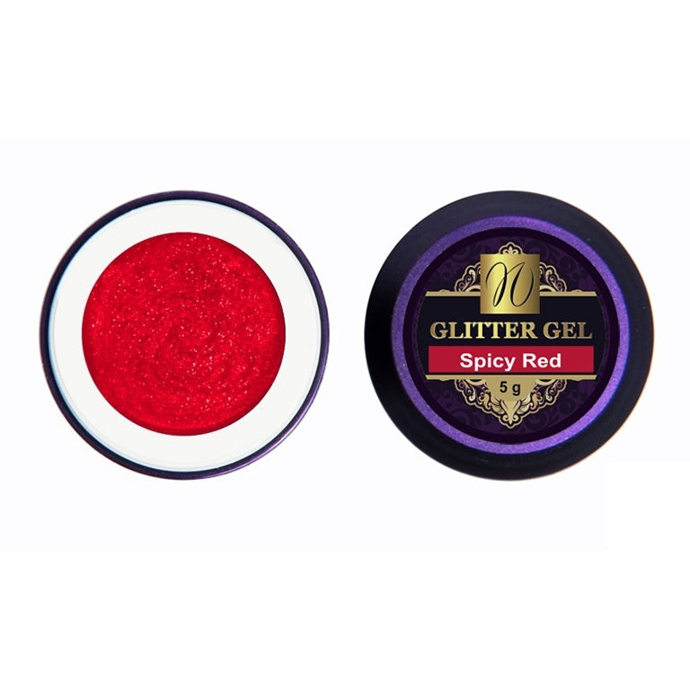 Glitter Gel "Spicy Red" 5ml (TPO/HEMA-free)