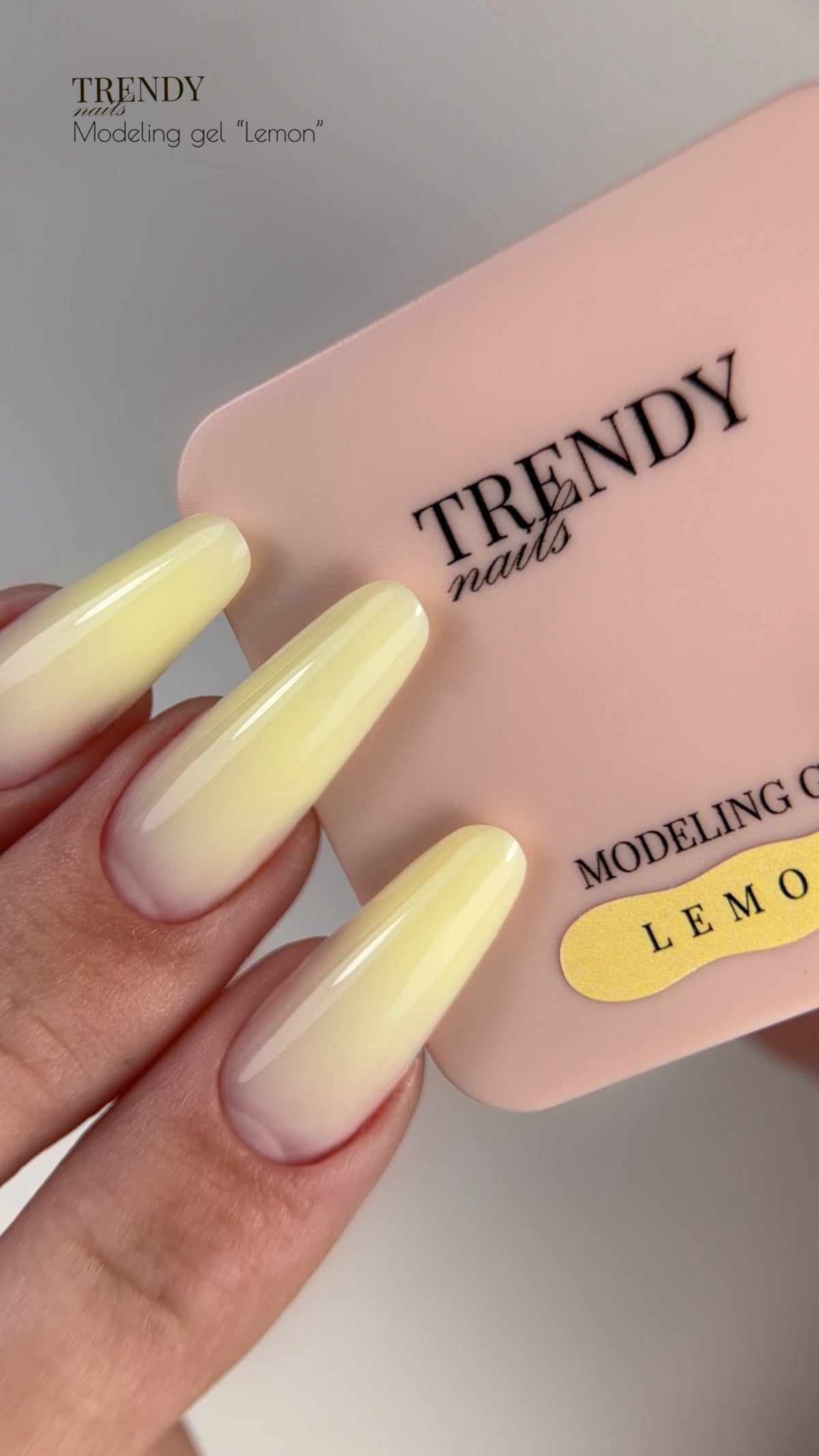 Modeling Gel self-smoothing "Lemon" by Trendy Nails (15/30ml)
