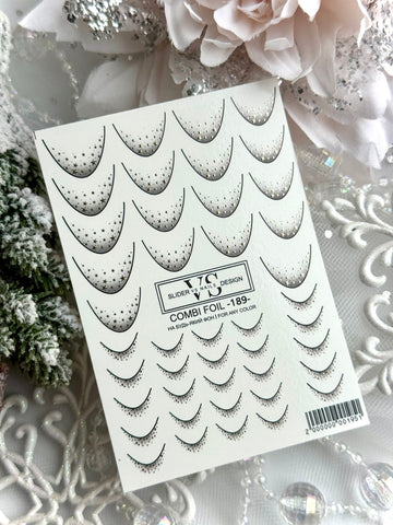 Slider mit Folie (Wasserlösliche Aufkleber) von VS Nails 189 COMBI FOIL