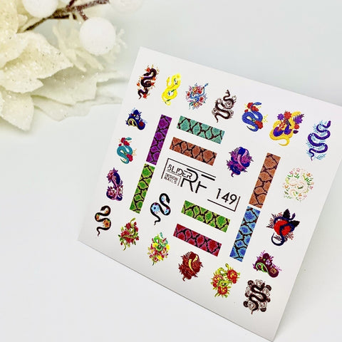 Sticker Design RF149 Schlange (Wasserlösliche Aufkleber) Слайдер