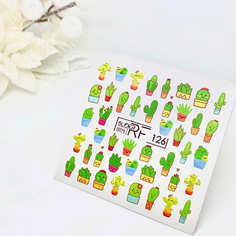 Sticker Design RF126 Kaktus (Wasserlösliche Aufkleber) Слайдер