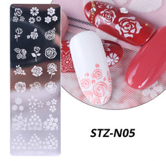 Piastra di Stampa Stencil Fiori STZ-N05