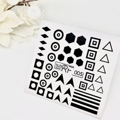 Sticker Design RF005 Forme (Adesivi solubili in acqua) Slider