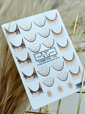 Slider mit Folie (Wasserlösliche Aufkleber) von VS Nails 179 COMBI FOIL