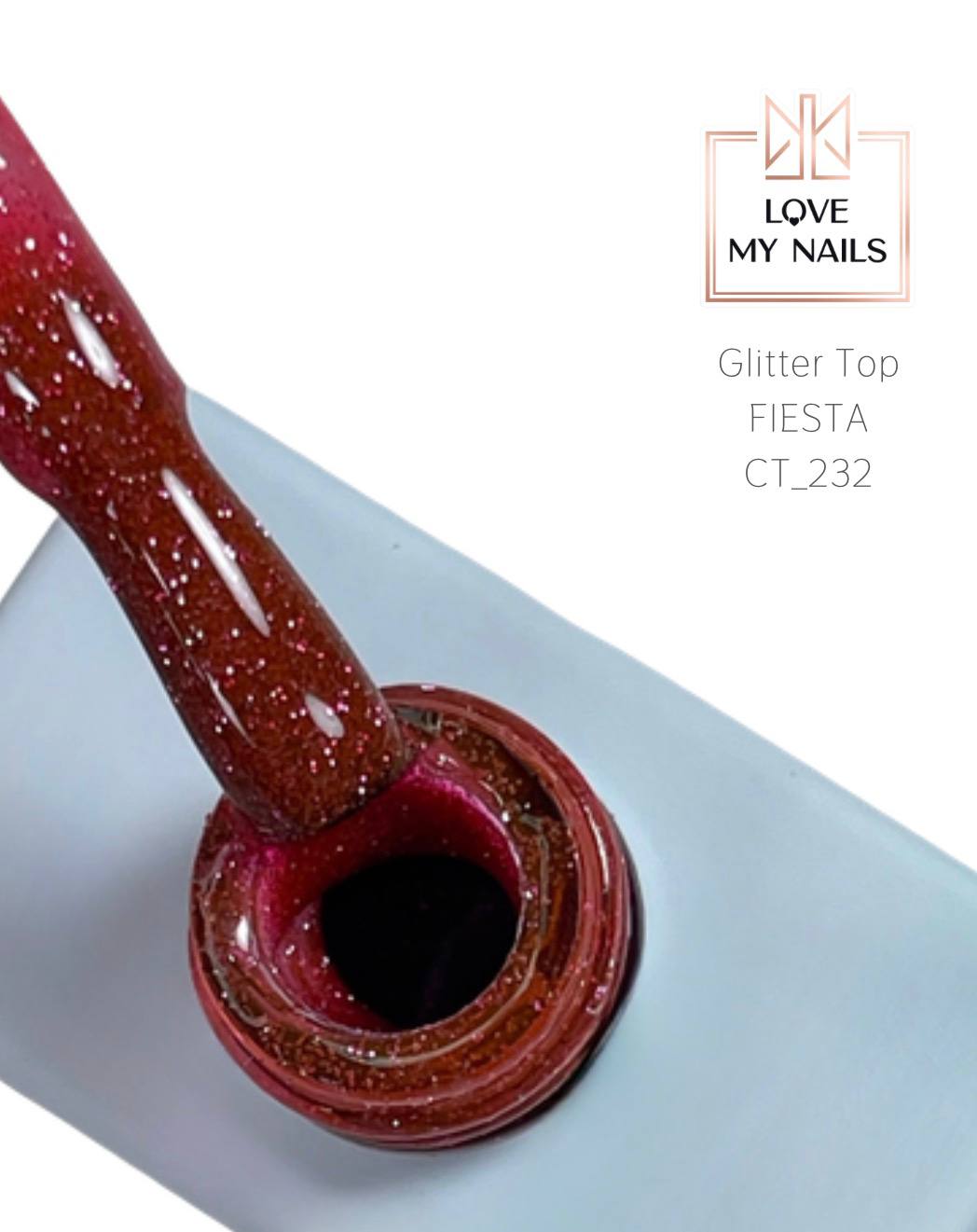 Flash Glitter Top FIESTA 12ml von Love My Nails (HEMA/TPO-free)