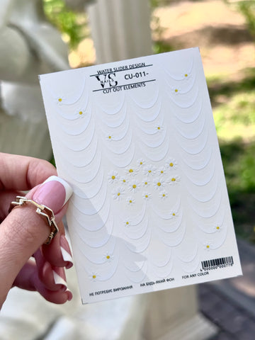 Slider CUT OUT ohne Auschneiden (Wasserlösliche Aufkleber) CU11 von VS Nails