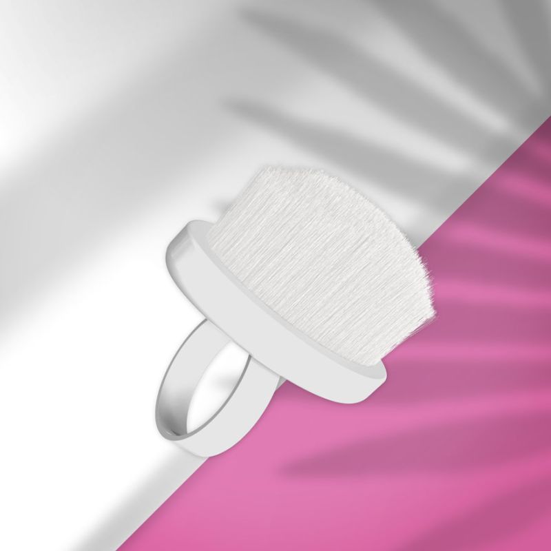 Manicure brush Ring EXPERT 03 for dust removal mini (10 pieces)