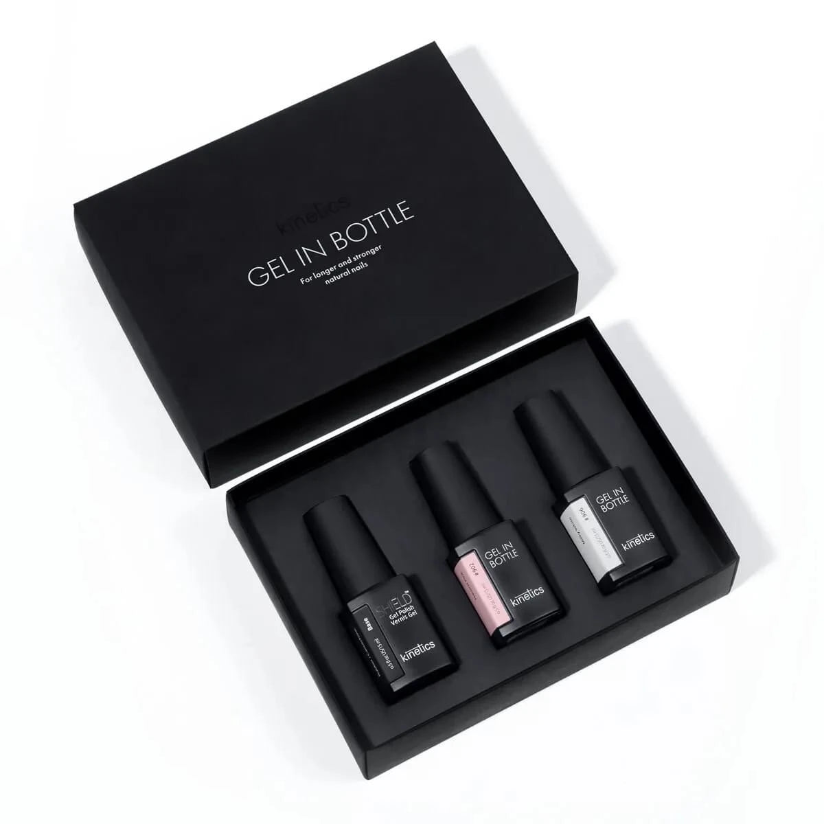 Kinetics TESTPAKET Gel in Bottle 3tlg. Shield Rubber Base+, Gel in Bottle #902 & #906 (TPO-free)
