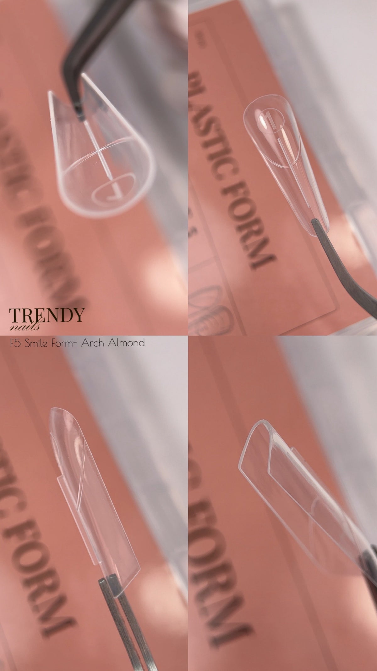 Dual Form (140 pcs) Smile Form - Arch Almond Model F5 by Trendy Nails