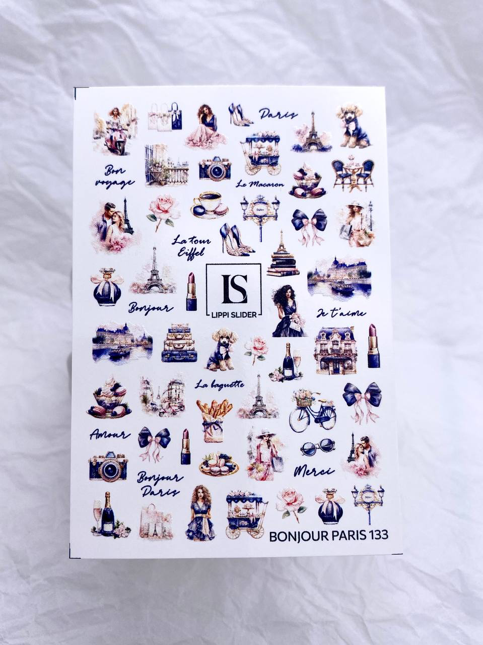 Slider "Bonjour Paris" 133 (water-soluble stickers) by Lippi Slider