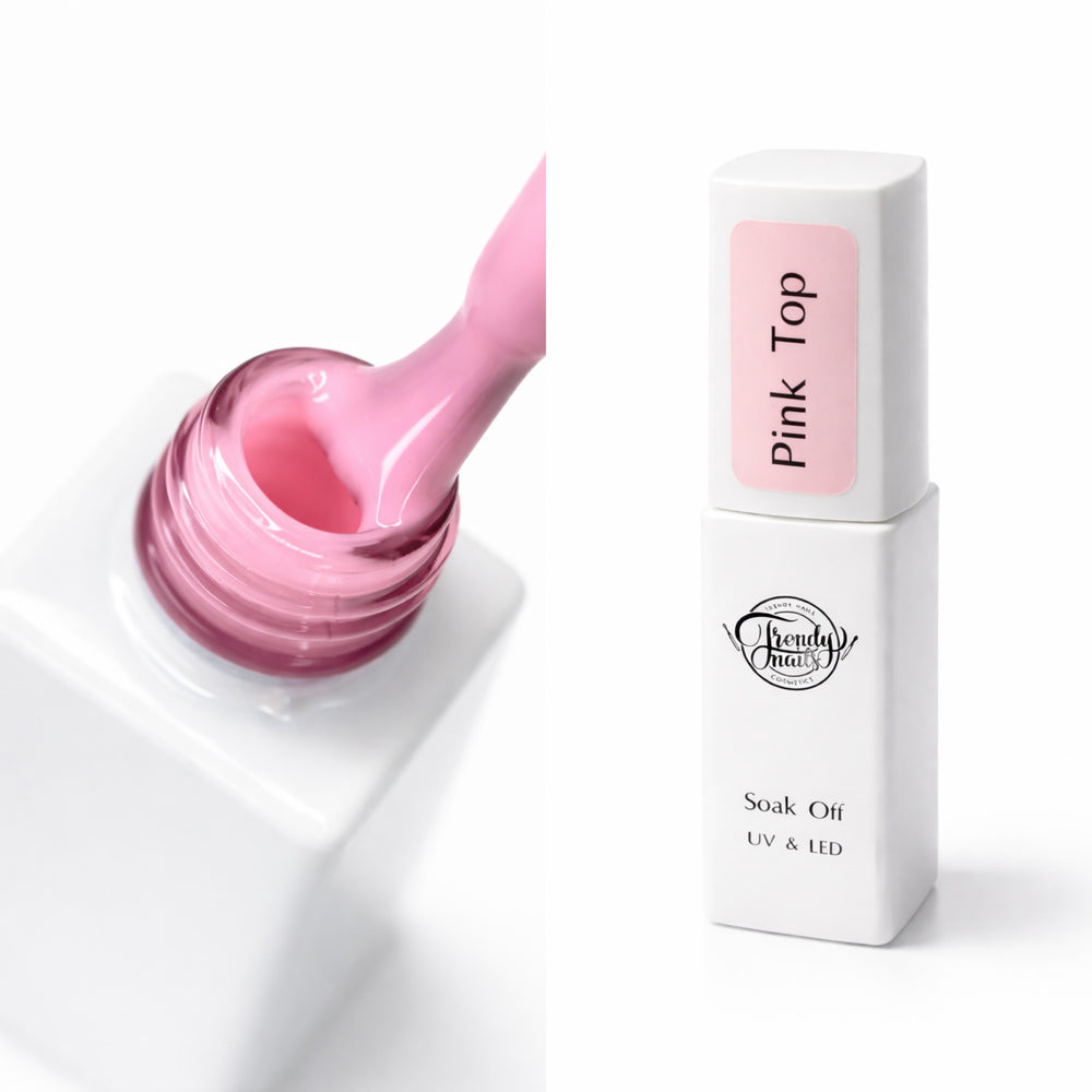 Top Coat Rosa SENZA PULIZIA 8/15ml di Trendy Nails