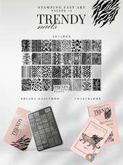 Stamping Platte Schablone Nr. 1 von Trendy Nails