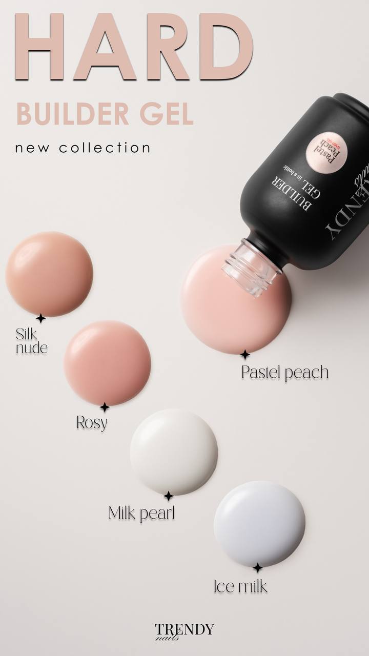 Builder/Hard Gel in a Bottle Pastel Peach 15ml/30ml  (TPO/HEMA-free)