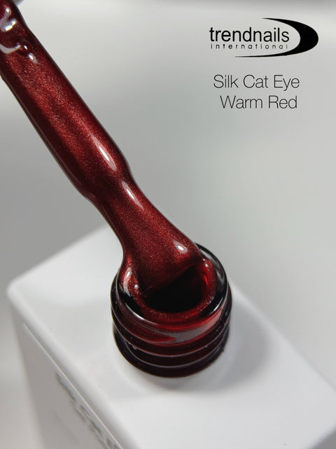 Silk Cat Eye Gel Polish "Warm Red" 12 ml von Trendnails TPO-Free