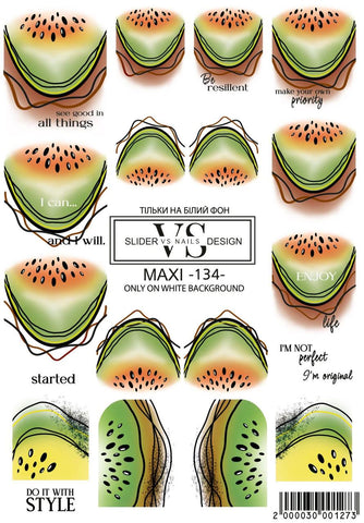 Slider maxi (Wasserlösliche Aufkleber) 134 von VS Nails