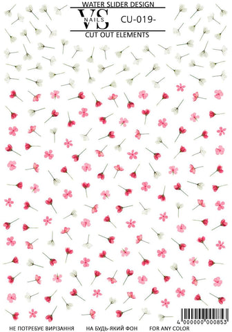 Slider CUT OUT ohne Auschneiden (Wasserlösliche Aufkleber) CU19 von VS Nails