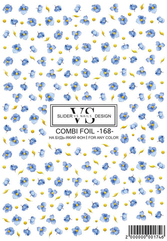 Slider mit Folie (Wasserlösliche Aufkleber) von VS Nails 168 COMBI FOIL