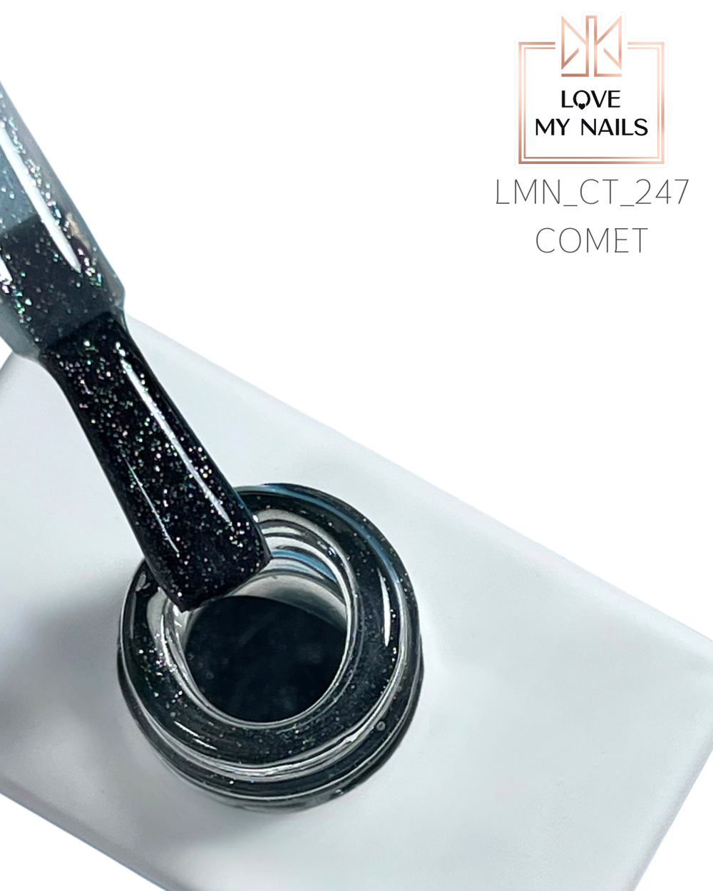 Glitter Top COMET 12ml by Love My Nails (HEMA/TPO-free)
