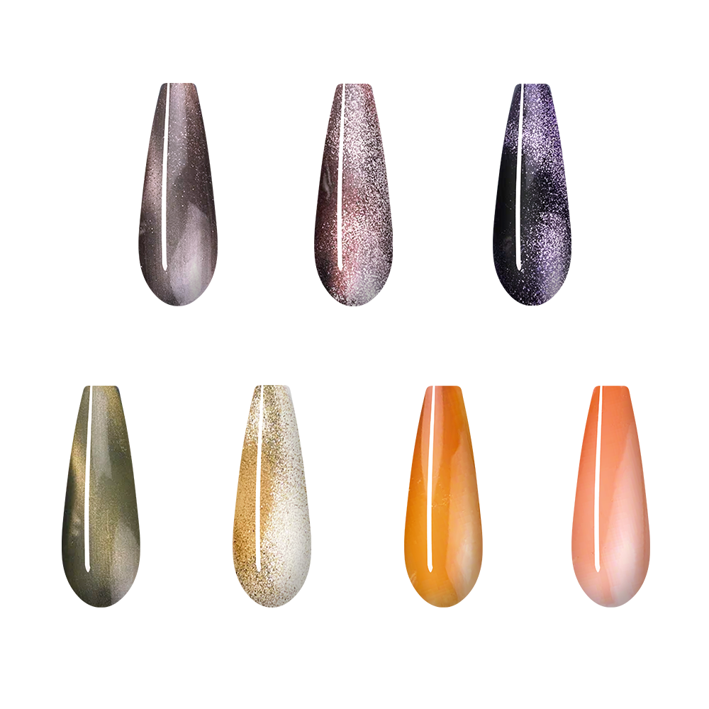 7x8ml Set of Cat Eye Gel BENGAL von IMEN