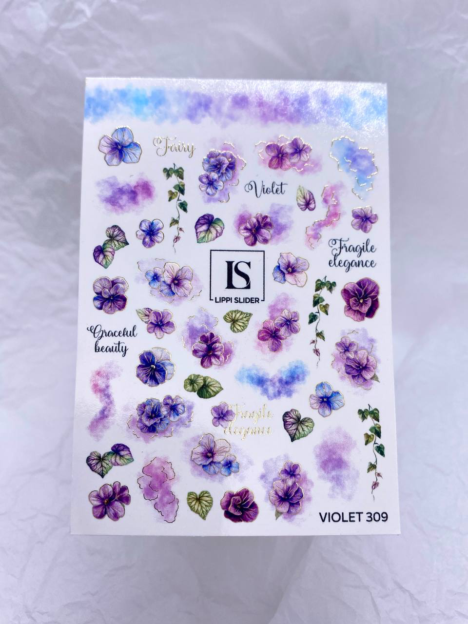 Slider "Violet" 309 (Wasserlösliche Aufkleber) von Lippi Slider