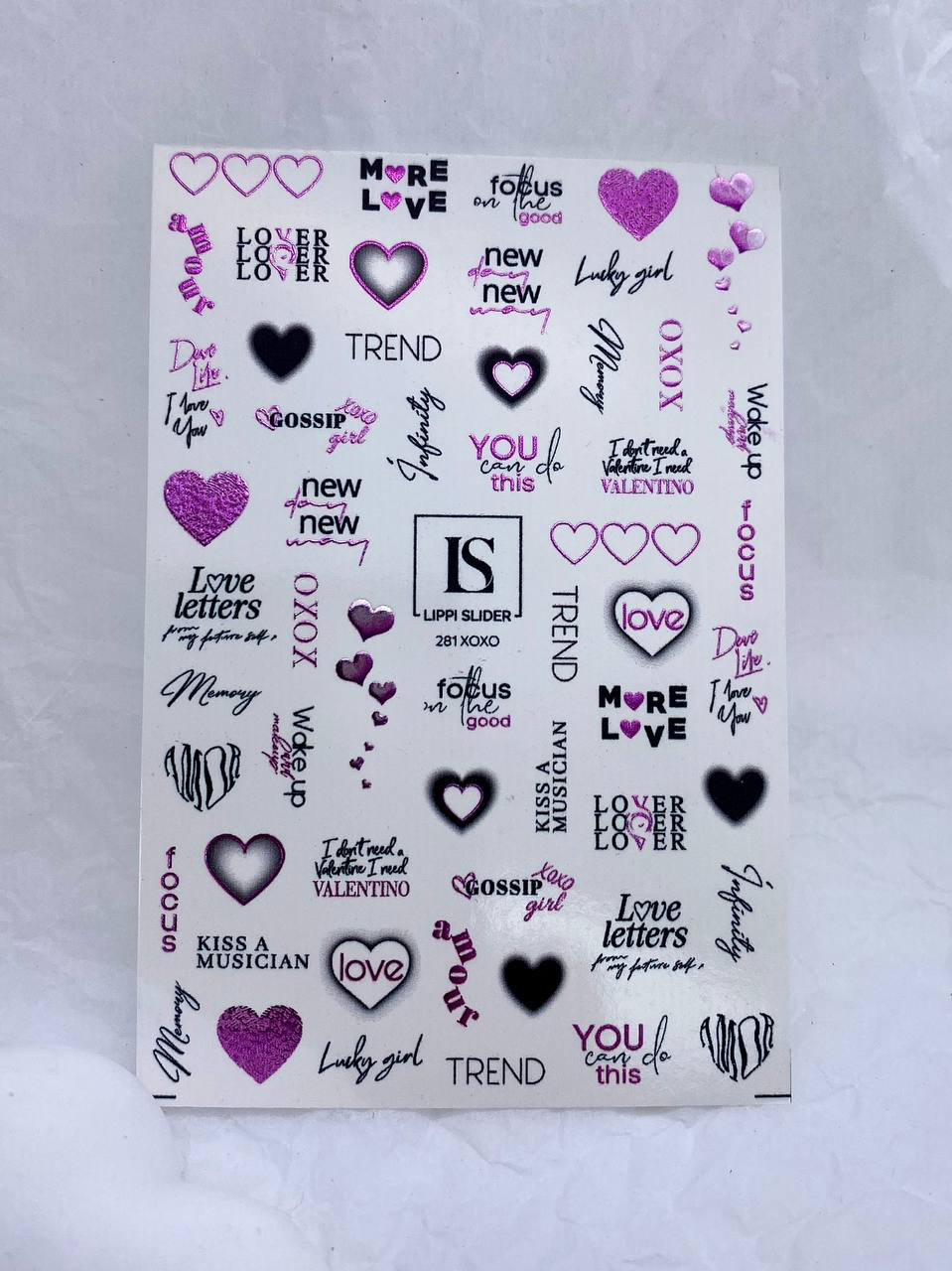 Slider "XOXO" 281 (Water-slide decals) by Lippi Slider