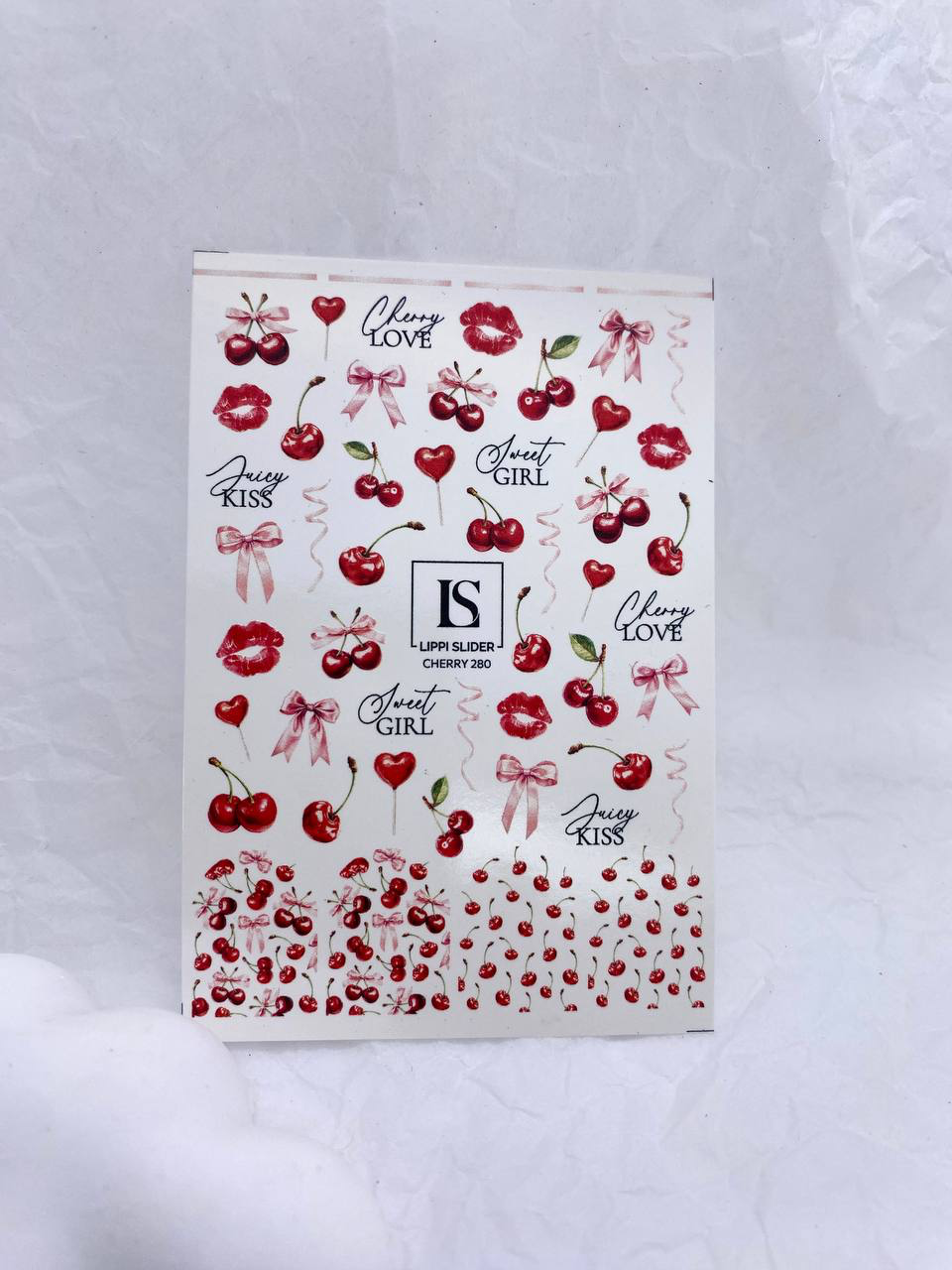 Slider "Cherry" 280 (Wasserlösliche Aufkleber) von Lippi Slider