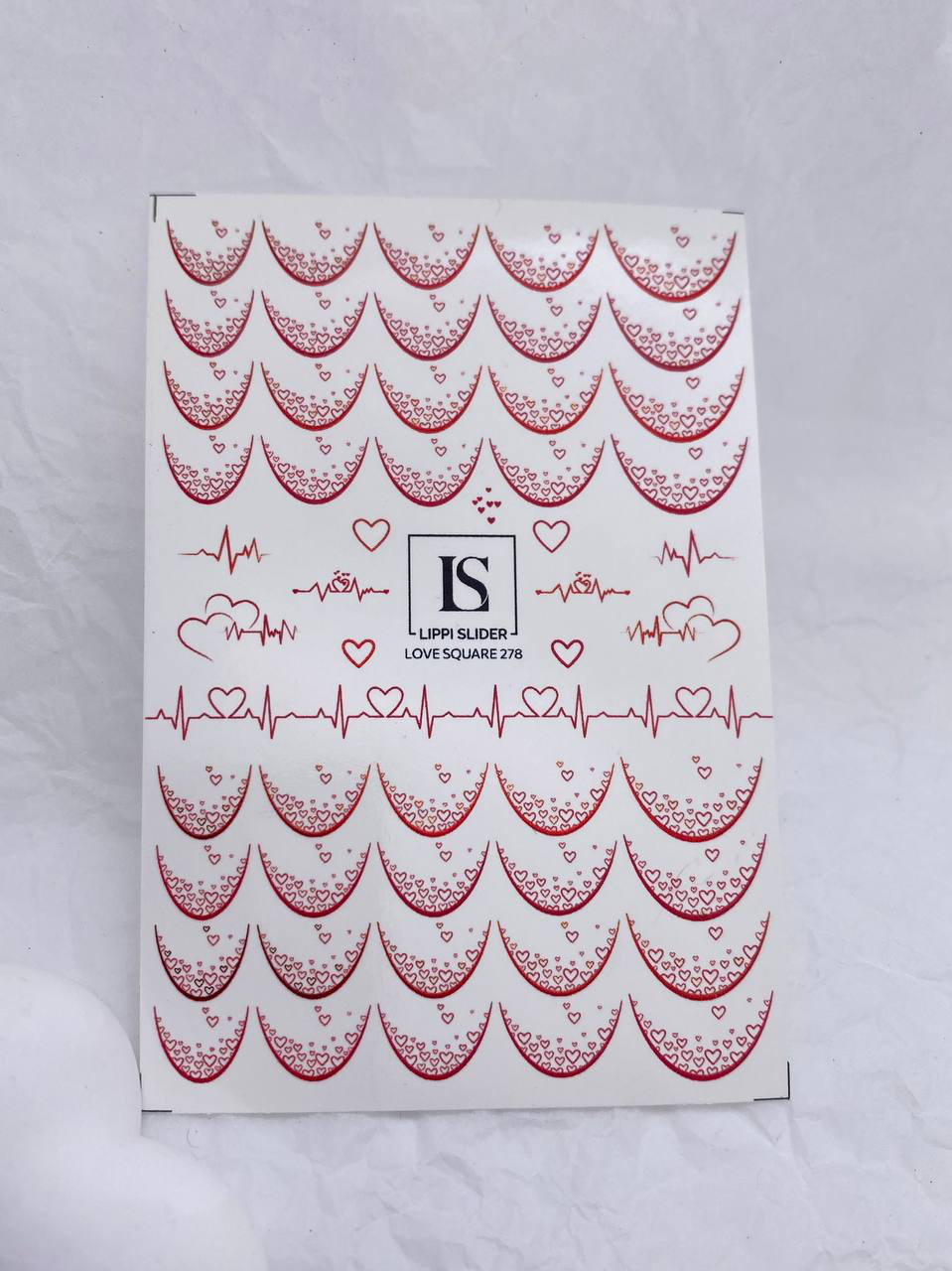 "Love Square" 278 slider (water-slide decals) by Lippi Slider