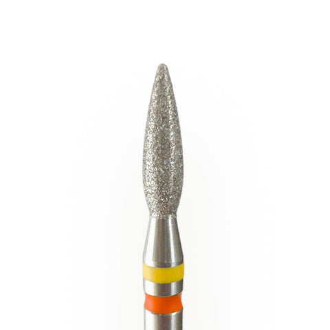 TWIN Flamme Diamant Bit (rot/gelb) fein-sehr fein 2,3mm von KMIZ