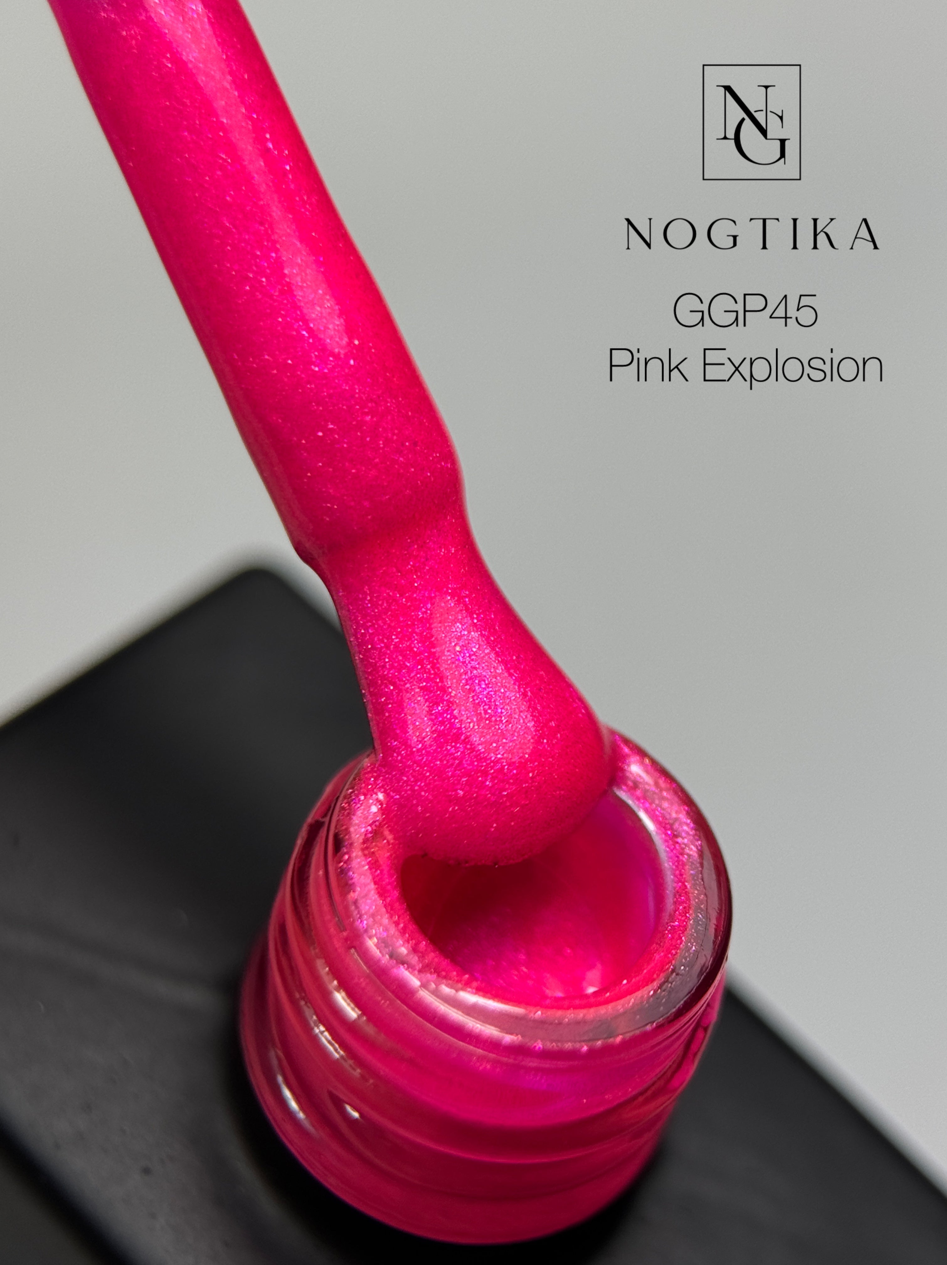 Glitter Gel Polish #45 Pink Explosion  (12ml) TPO-free